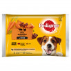 Pedigree Mokra karma dla dorosłych psów mix smaków z marchewką w sosie 400 g (4 x 100 g)