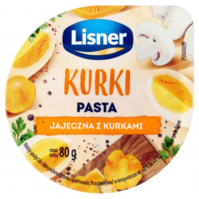 Lisner Pasta jajeczna z kurkami 80 g