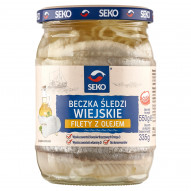 SEKO Beczka śledzi Filety z olejem wiejskim 550 g