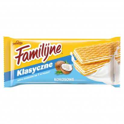 Familijne Klasyczne wafle kokosowe 180 g