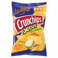 Crunchips X-Cut Chipsy ziemniaczane ser-cebula 140 g
