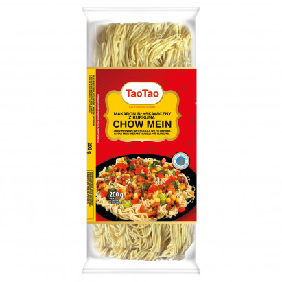 Tao Tao Makaron pszenny błyskawiczny z kurkumą chow mein 200 g