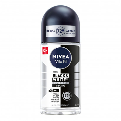 Nivea MEN Antyperspirant w Kulce Black&White Invisible Original 50 ml