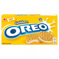 Oreo Golden Ciastka z nadzieniem o smaku waniliowym 176 g (16 sztuk)