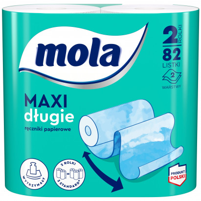 Mola Maxi długie Ręczniki papierowe 2 rolki