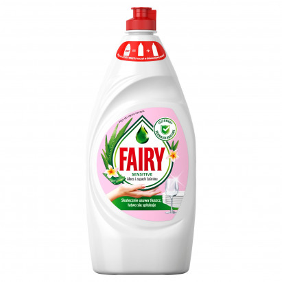 Fairy Skóra wrażliwa Aloe Vera & Pink Jasmine Płyn do mycia naczyń, delikatny dla skóry 900 ML