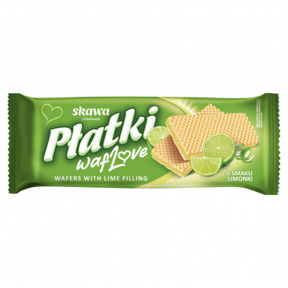 Wadowice Skawa Płatki waflowe o smaku limonki 130 g