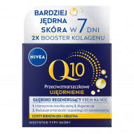 Nivea Q10 Przeciwzmarszczkowe Ujędrnienie Regenerujący krem na noc 50 ml