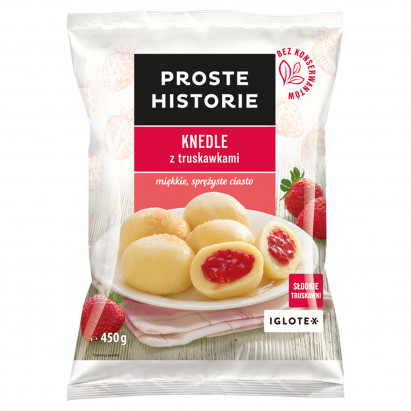 Proste Historie Knedle z truskawkami 450 g