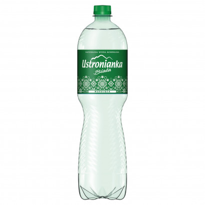Ustronianka Biała Naturalna woda mineralna musująca 1,5 l