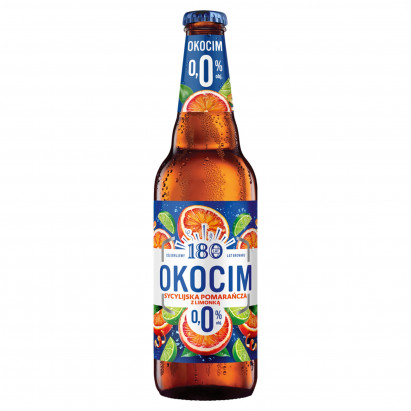Okocim Mix piwa bezalkoholowego z lemoniadą sycylijska pomarańcza z limonką 500 ml