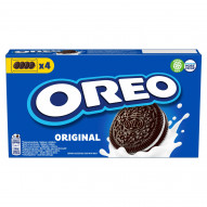 Oreo Ciastka kakaowe z nadzieniem o smaku waniliowym 176 g (4 sztuki)