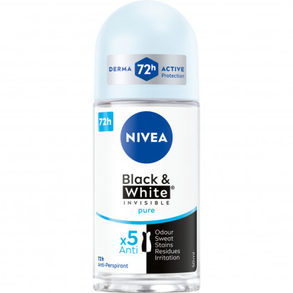 Nivea Black&White Invisible Pure Antyperspirant Roll ON 50 ml
