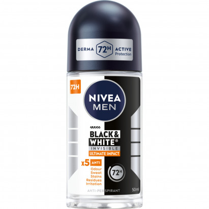 Nivea MEN Black&White Invisible Ultimate Impact Antyperspirant w kulce 50ml