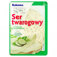 Bakoma Ser twarogowy z ziołami w plastrach 150 g