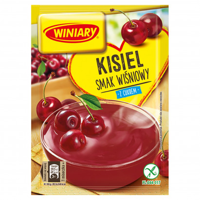 Winiary Kisiel z cukrem smak wiśniowy 77 g