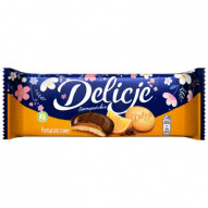 Delicje Szampańskie Biszkopty z galaretką pomarańczową oblewane czekoladą 147 g