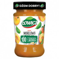 Łowicz Dżem morelowy o obniżonej zawartości cukrów 280 g