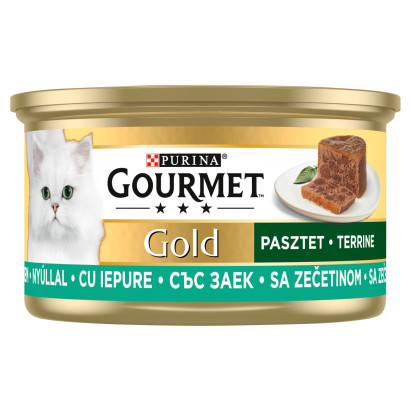 Gourmet Gold Karma dla kotów pasztet z kawałkami królika 85 g