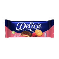 Delicje Szampańskie biszkopty z galaretką o smaku malinowym - 147 g