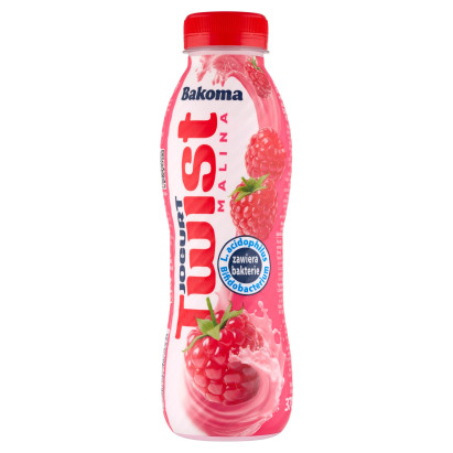 Bakoma Twist Jogurt malinowy 370 g