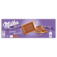 Milka Choco Biscuit, herbatniki z mleczną czekoladą z alpejskiego mleka - 150 g