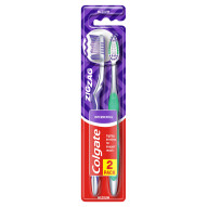 Colgate ZigZag Szczoteczka do zębów średnia 2 sztuki