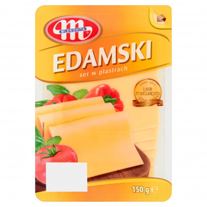 Mlekovita Ser Edamski w plastrach 150 g