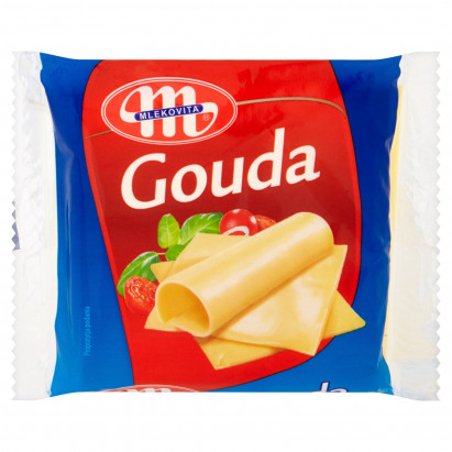 Mlekovita Gouda Ser topiony w plastrach 130 g (8 plasterków)