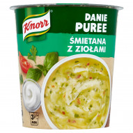 Knorr Danie Puree Śmietana z ziołami 48 g