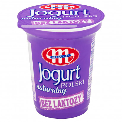 Mlekovita Jogurt Polski naturalny bez laktozy 350 g