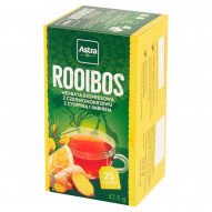 Astra Rooibos Herbata ekspresowa Rooibos z cytryną i imbirem 37,5 g (25 x 1,5 g)