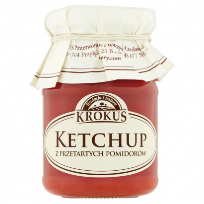 Krokus Ketchup z przetartych pomidorów 180 g