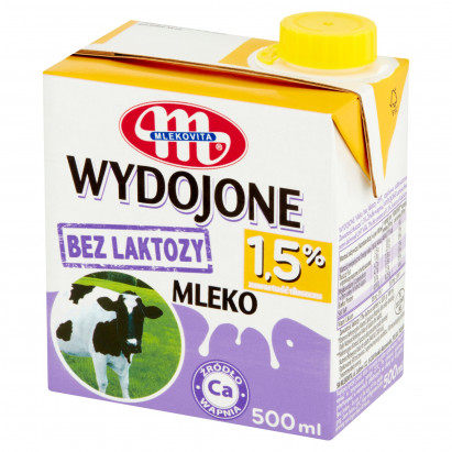 Mlekovita Wydojone Mleko bez laktozy 1,5% 500 ml