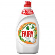 Fairy Clean & Fresh Pomarańcza z Trawą Cytrynową Płyn do mycia naczyń 450 ml