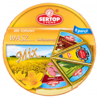 Sertop Tychy Wasz... luksusowy Mix Ser topiony 140 g (8 x 17,5 g )