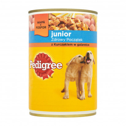 Pedigree Junior z kurczakiem w galaretce Karma pełnoporcjowa 400 g