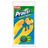 Paclan Practi Rękawice gumowe lemon aroma L