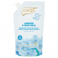 Luksja Creamy Linseed & Rice Milk Kremowe mydło w płynie opakowanie uzupełniające 400 ml
