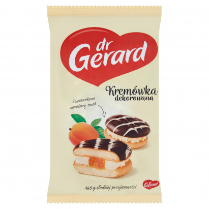 dr Gerard Kremówka dekorowana śmietankowo morelowy smak 165 g