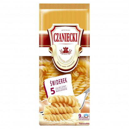 Czaniecki Makaron 5 jajeczny świderek 250 g