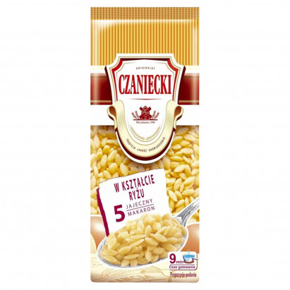 Czaniecki Makaron 5 jajeczny w kształcie ryżu 250 g