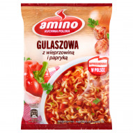 Amino Zupa błyskawiczna gulaszowa z wieprzowiną i papryką 59 g