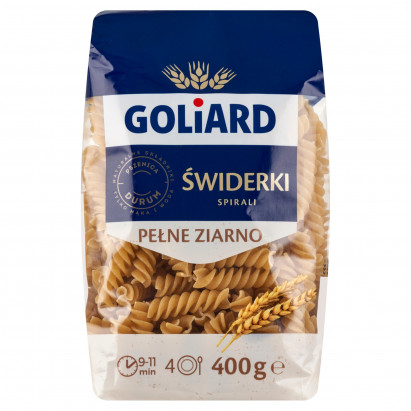 Goliard Pełne Ziarno Makaron świderki 400 g