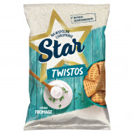 Star Twistos Przekąski ziemniaczane o smaku fromage śmietanowo-cebulowym 70 g