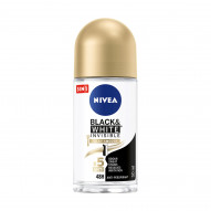 Nivea Black&White Invisible Silky Smooth Antyperspirant Roll ON 50 ml
