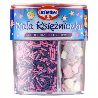 Dr. Oetker Mix dekoracji cukrowych mała księżniczka 78 g