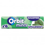 Orbit Spearmint Mints Cukierki bez cukru 28 g (16 sztuk)