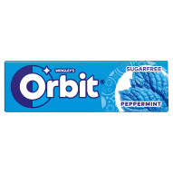 Orbit Peppermint Bezcukrowa guma do żucia 14 g (10 sztuk)